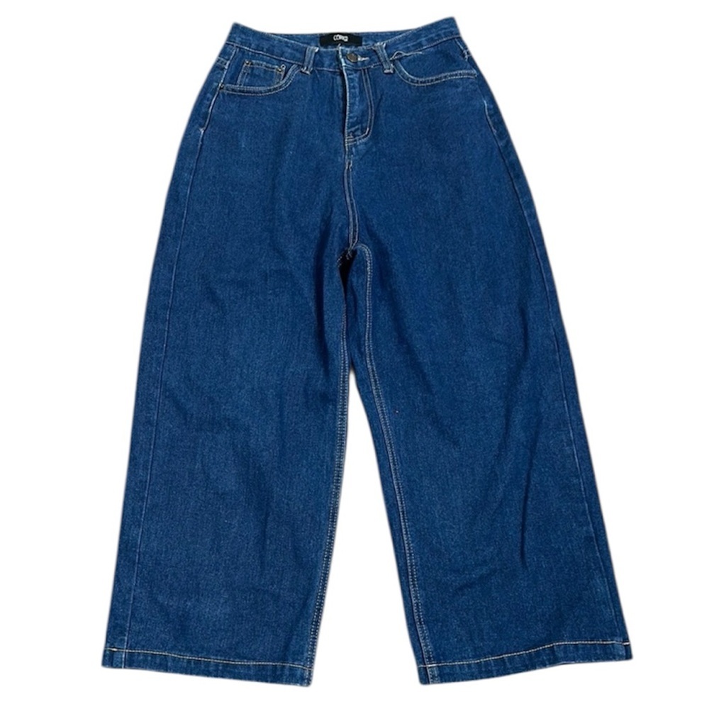 Copper blue wide leg high rise Blue Denim Women's Jeans size 4 casual work wear